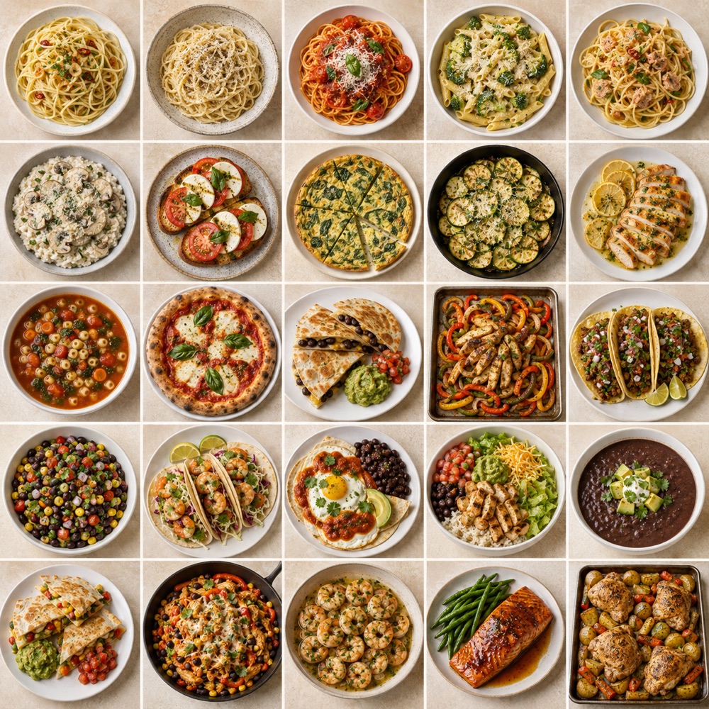 A colorful collection of dishes featured in AteYet?